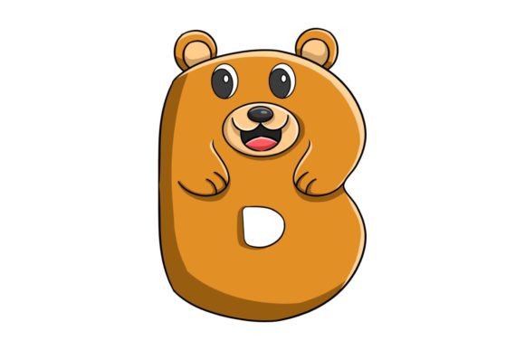 Animal Alphabet Letter B Illustration: Graphics & Illustrations for Real Publishing