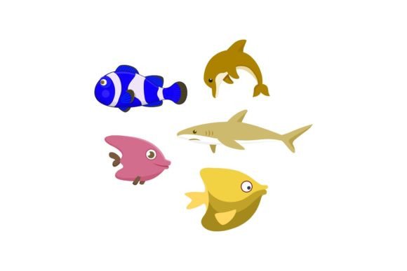 Animal Underwater Graphics & Illustrations