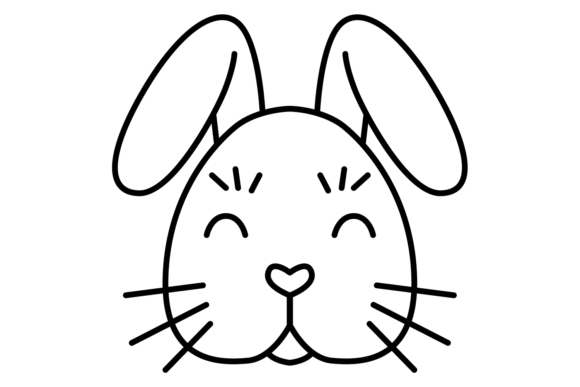 Bunny Face Graphics: Cute Rabbit Head Illustrations