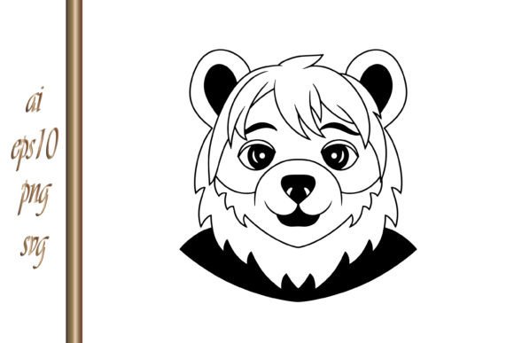 Cartoon Bear Clipart Animal Vector: Graphics & Illustrations for Handmade Brands