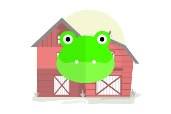 Cute Animal Head Frog: Graphics & Illustrations for Brand Charm
