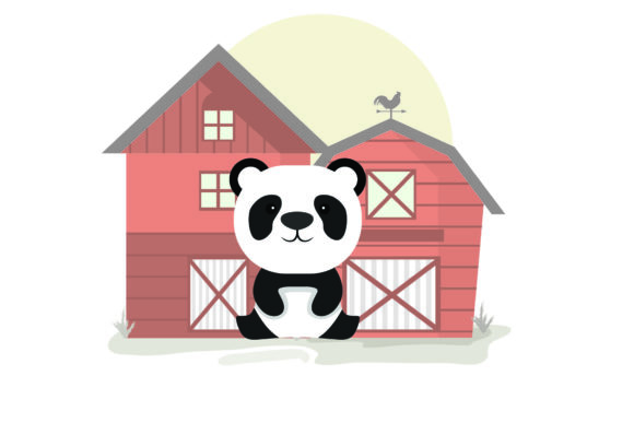 Cute Animal Head Panda: Graphics & Illustrations for Warm Branding