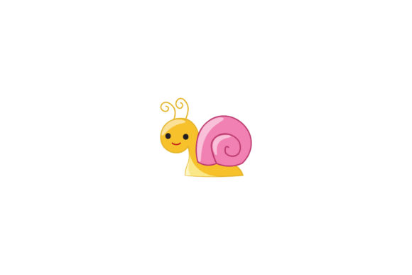 Cute Animal Snail Illustrations Vector