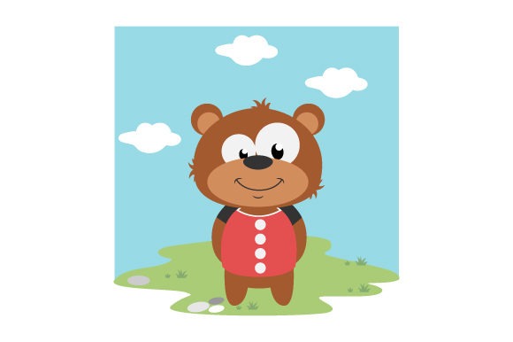 Cute Baby Bear Animal Cartoon