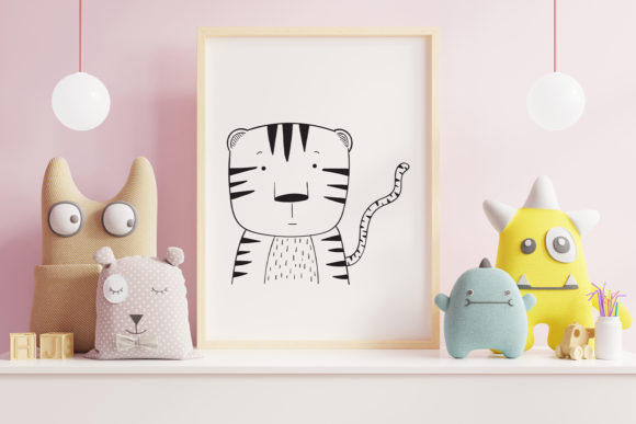 Cute Tiger Clip Art: Graphics & Illustrations for Content Publishers