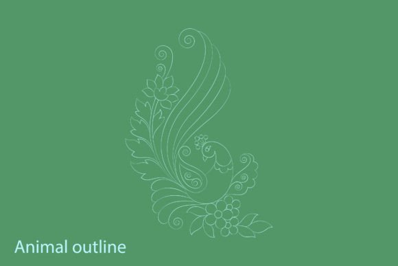 Duck Animal Outline Sketch SVG Cut File: Graphics & Illustrations