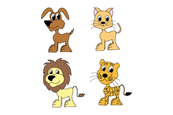 Funny Animal Cartoon: Playful Graphics & Illustrations for Local Brands