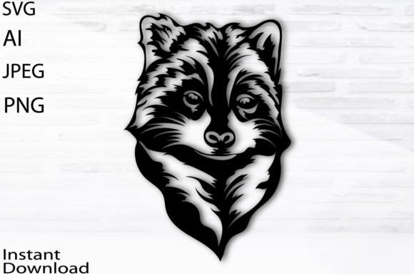 Raccoon SVG PNG JPG AI Vector Graphics