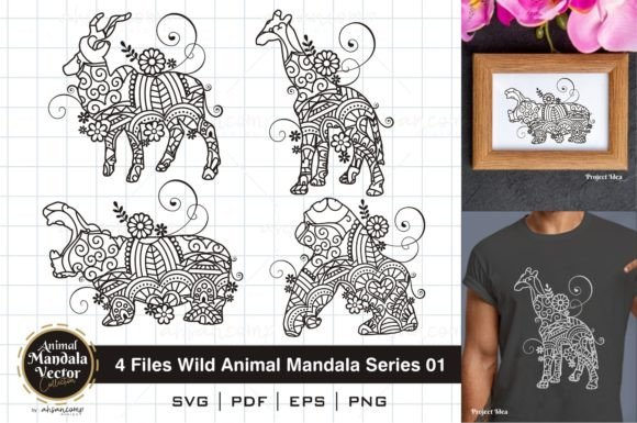 Wild Animal Mandala Series 02