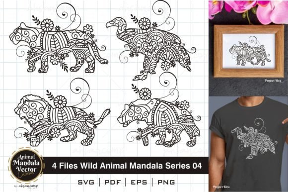 Wild Animal Mandala Series 04: Graphics & Illustrations
