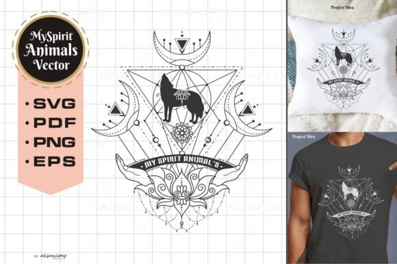 Wolf My Spirit Animal_2 Graphics & Illustrations